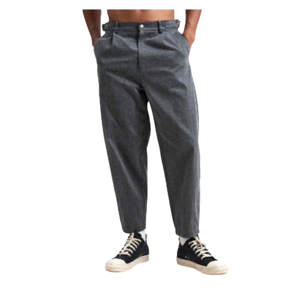 Dept. Anonym Grey Twill High Rise Tapered Leg Pants Mens Large